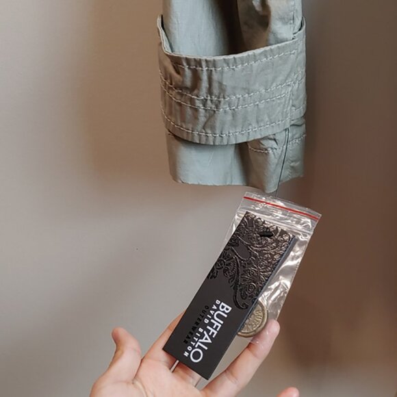 NWT Buffalo Belted Trench Coat - Picture 3 of 5